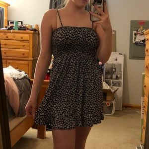 Black/white/cream floral Forever21 dress